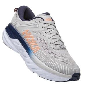 Hoka One One Bondi 7 Women's Lunar Rock, Black Iris 1110519 LRBI